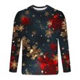 thumbnail image 5 of Stamzod Christmas Shirts for Men Plus Size Men's T-Shirts Clearance Men Clothing Long Sleeve Christmas Funny Print Trendy Shirts Top, 5 of 5