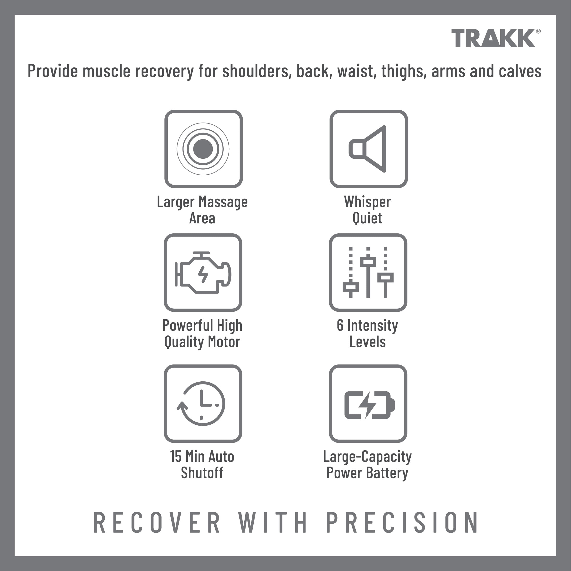 TRAKK MULTI-FUNCTIONAL HEANDHELD FULL BODY MASSAGER