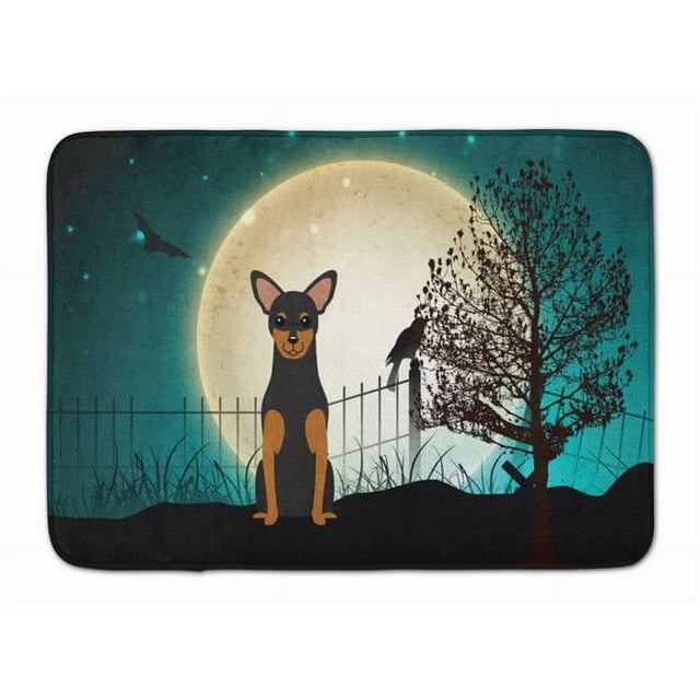 Carolines Treasures BB2218RUG Halloween Scary Manchester Terrier Machine Washable Memory Foam Mat