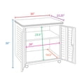 thumbnail image 3 of Romig Mesa Steel Mobile Locking Utility/Fax/Copy Table 30" X 23.25" - Medium Oak, 3 of 8