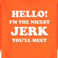 thumbnail image 3 of Instant Message - Hello Nicest Jerk You'll Meet  - Men's Crew Neck Fleece Pullover, 3 of 7