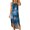 b-Blue Womens Summer Dress, variant on Sundresses for Women Casual Summer - Womens Halter Floral Casual Dresses Summer Beach Dress Sleeveless Sundress Slit Vacation Maxi Dress Spaghetti Strap