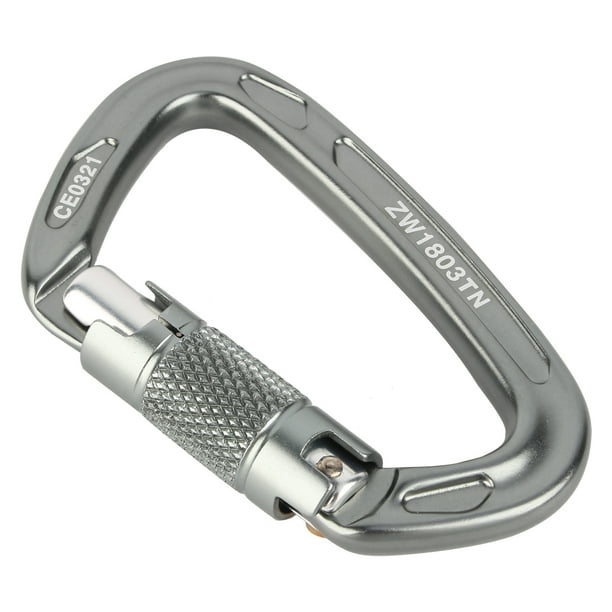 Mosquetón de seguridad de escalada Jadeshay Aleación de aluminio 25KN