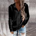 thumbnail image 1 of Manteau à Capuche Décontracté à Manches Longues avec Fermeture Éclair et Cordon de Serrage pour Femmes, 1 of 5