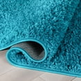 thumbnail image 3 of Well Woven Elle Basics | Emerson Shag Teal Blue | Textured Mat Rug 2x4 (2'3" x 3'11"), 3 of 8