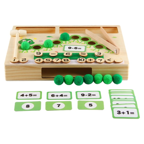 Juguete para contar matemáticas de madera, juguetes para contar números, juguetes preescolares educativos para edades tempranas, material didáctico