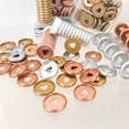 thumbnail image 6 of 1 Bucket Binding Rings Lustrous Removable ABS Loose Leaf Mushroom Hole Binder Discs Office Supplies, 6 of 7