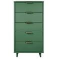 thumbnail image 5 of 2-Piece Granville Solid Wood Tall Narrow and Standard Dresser Set in Sage Green, 5 of 18