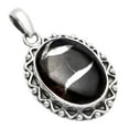 thumbnail image 3 of Natural Black Septarian 925 Sterling Silver Pendant Jewelry P-1514 SDP146068, 3 of 5