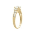thumbnail image 5 of Brilliance Fine Jewelry Cubic Zirconia Round 3-Stone Ring in 10K Yellow Gold,Size 7, 5 of 5