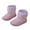 Purple, variant on Girls Boots Kids Winter Faux Fleece Warm Snow Ankle Boots Fuzzy Love Heart Thick Bottom Anti Slip Boots for Toddler/Little Kid Black 12.5(31)