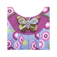 thumbnail image 5 of Sunny Fashion Girls Sleeveless Cotton Dress Purple Floral Print Beaded Butterfly Casual Holiday 8 Years, 5 of 6