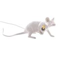 thumbnail image 2 of Lámpara de mesa Lámpara de escritorio de ratón Lámpara de mesa lateral de animal de resina Bombilla de luz E12, Blanco, Enchufe de EE. UU., Ratón acostado yuarrent HA003391-12B, 2 of 7