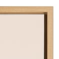 thumbnail image 3 of Kate and Laurel Sylvie Pink Palm Tree Paradise Framed Canvas Wall Art by Caroline Mint, 18x24 Natural, Pastel Tropical Art for Wall, 3 of 7