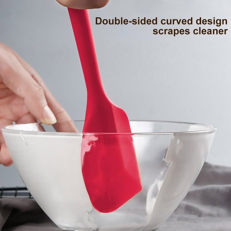 1pc, Non-Stick Silicone Pan Scraper - Dish Cleaning Spatula for Bowl  Scraping and Kitchen Gadgets