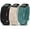 Black & Starlight & Green, variant on Toyouths Floral Engraved for Fitbit Charge 6/5 Bands Women Wristwatch, Starlight/Nude/Brown, 3 Pack