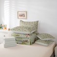 thumbnail image 6 of jejeloiu Farmhouse Mallard Duck 7-Piece Twin Bedding Sets,Green Brown Bedding Comforter Set For Teens Reversible, 6 of 8