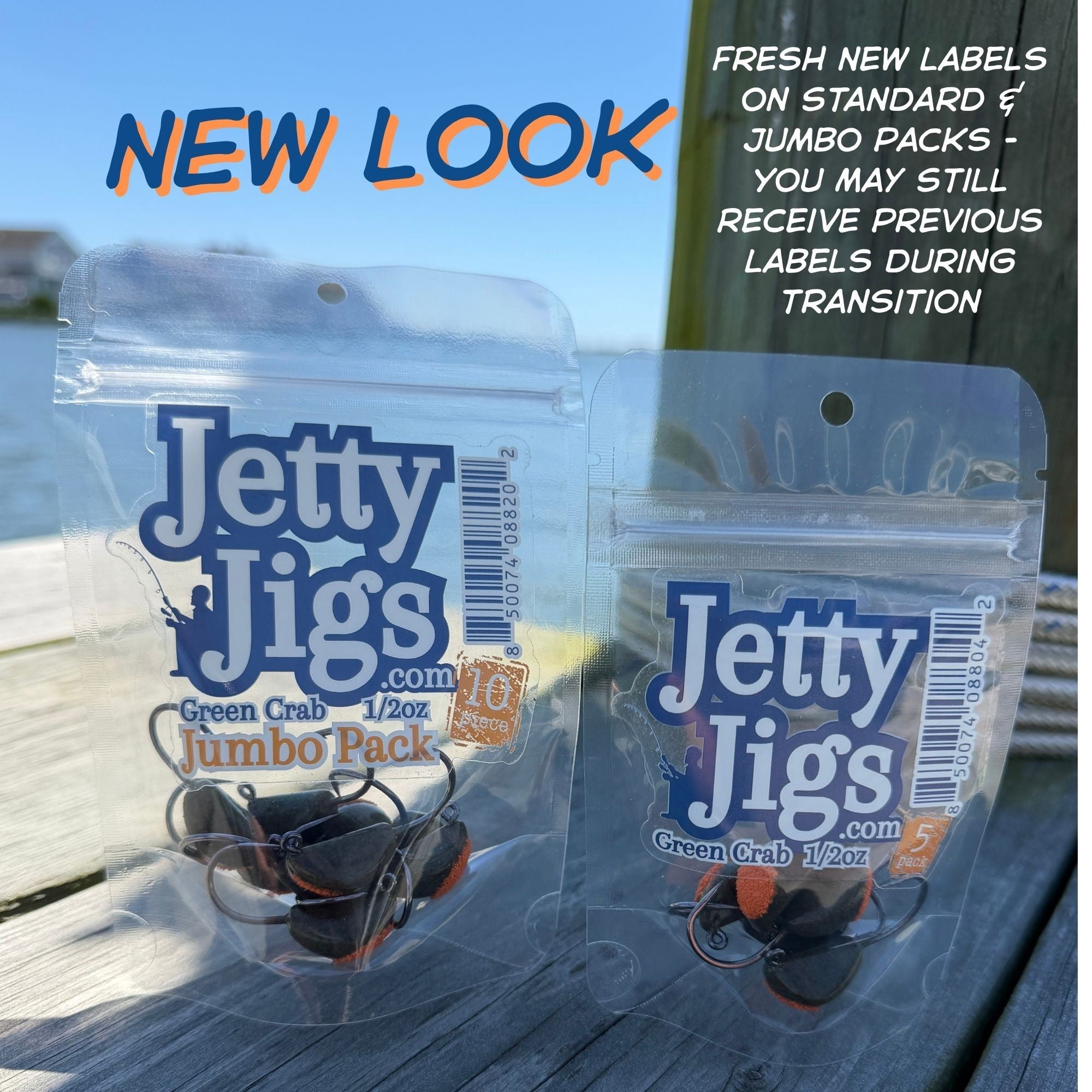 Jetty Jigs Saltwater Jig Heads, 1/2oz, Blue Crab, 5 Pack