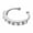 Silver - 1 single cuff, variant on 925 Sterling Silver CZ Bar Line Ear Cuff Clip-on Earring A4191-Silver - 1 single cuff