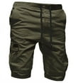 thumbnail image 3 of Dvprdro Mens Summer Classic Cargo Shorts Casual Solid Drawstring Beach Sweatpants with Pockets, 3 of 5