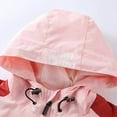 thumbnail image 4 of FAOWME Boys Girls Windproof Jacket For Child Lightweight Outdoor Sports Jacket For Child Pink 10-12 Years, 4 of 6