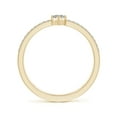 thumbnail image 2 of ANGARA Natural 0.2 Ct. Diamond Classic Stackable Ring in 14K Yellow Gold for Women (Ring Size: 11.5), 2 of 9
