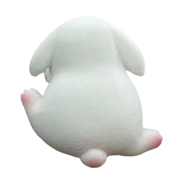 Bunblic Mini Animal Figurine Ornament, Cute, Craft Statue Decorations Creative Computer Monitors Decor for TV Screen Office Desk Bunny