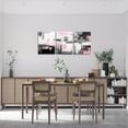 thumbnail image 2 of Hieng Pink Grey Black Canvas Wall Art for Living Room Abstract Modern Picture Wall Decor for Dining Room Bedroom Bathroom Wall Art Kitchen Print Painting for Home Decor（Only canvas）, 2 of 6