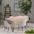 thumbnail image 2 of Vargottam Indoor/OutdoorTablecloth58x82 InchRectangleTablecloth Waterproof PatioTableCloths- Spring/SummerTableCovers for Backyard RectangularTable/BBQs/Picnic -Peach2, 2 of 5