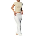 thumbnail image 3 of Fortune T-Shirts Courts à Manches Courtes pour Femmes Coupe Ajustée T-Shirts Basiques Décontractés, 3 of 8