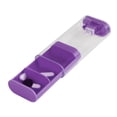 thumbnail image 2 of Unique Bargains 1 Pc 3 Grids Pill Case Durable for Travel Purple, 2 of 6