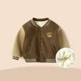 thumbnail image 2 of MEZZALL Winter Girls Jackets Long Sleeve Soft Lined Baseball Coats Warm Outerwear For Toddler Kids 12M 5Y Casual Thickened Baby Cozy With Pockets Fashionable Cartoon Clothing, 2 of 3