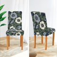 thumbnail image 3 of Yayeee 4 Pack Dining Chair Covers Stretch Parson Chairs Slipcovers Seat Protector, Dark Floral, 3 of 6