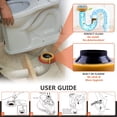 thumbnail image 4 of Kit de anillo de cera para inodoro con brida y pernos, compatible con tuberías de 3 a 4 pulgadas, 4 of 8