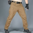 thumbnail image 3 of Cargo Pants for Men 2025 Loose Casual Straight Leg Utility Work Pants with Zipper Pockets Mens Trousers, 3 of 4