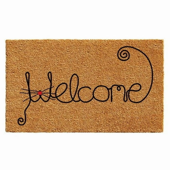 Calloway Mills Kitty Curlicue Outdoor Doormat 24" x 36"