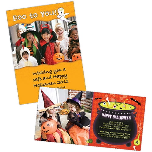 halloween photo greeting cards walmart com
