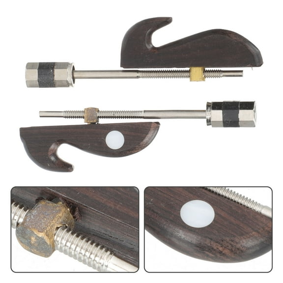 PBPBOX 2Pcs Wooden Erhu Bow Silver Durable Musical Instrument Parts Easy to Clean and Store