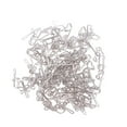 thumbnail image 2 of 100 Crochets de Rideaux en Métal Accessoires de Rideaux Ruban d'En-tête de Rideaux en Métal (Argent), 2 of 9