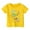 Yellow, variant on Hiijoy Toddler Girls Graphic T Shirt Animal Print Short Sleeved Kids Soft Casual T-Shirt