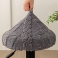 thumbnail image 2 of Gumesh 2-Pack Stool Covers Round, Elastic Bar Stool Covers Washable Stool Cushion Slipcover Stretchy Bar Chair Seat Cover for 12-14 Inch Chair, Dark Gray, 2 of 6