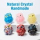 thumbnail image 2 of Adorno de búho de piedra triturada de cristal y piedra natural para decoración del hogar, artesanías con piedra mineral, decoración de acuario para habitación, 2 of 5