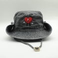 thumbnail image 1 of Sombrero de equipo deportivo de moda, sombrero de conejito malo, bordado de ala ancha, algodón lavado, Safari, hombre malo, senderismo, pesca, sombrero de conejito, 1 of 3