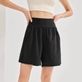 thumbnail image 5 of SAWOBUUN Women High Waist Running Shorts Loose Fit Athletic Quick Dry Breathable Workout Shorts for Gym Yoga Casual, 5 of 7
