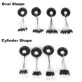 thumbnail image 4 of Pesca 10pcs Topes de Pesca Tope de Goma Negra Espacio de Pesca Frijoles Carpa Flotador, 4 of 5