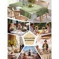 thumbnail image 5 of Sage Green Abstract Table Cloth, Modern Mottled Art Oil Painting Waterproof Tablecloth for Rectangle Tables, Reusable Washable Fabric Table Cover for Restaurant Kitchen Dining Tables 60"x84", 5 of 6