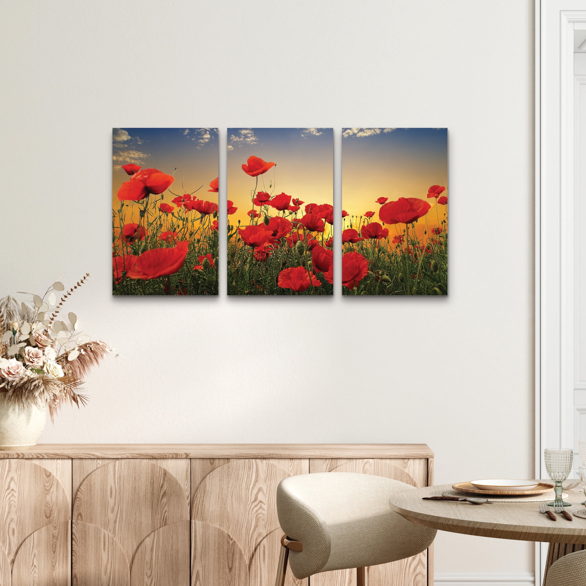 Albena Markova ‘Poppies’ 3 Panel Wall Art Set