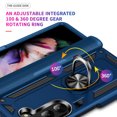 thumbnail image 6 of Allytech Rugged Case for Samsung Galaxy Z Fold5, Military Grade Protection Shockproof Cover with Metal Rotatable Ring Stand, Magnetic Car Mount Holder Case for Samsung Galaxy Z Fold5 - Blue, 6 of 7