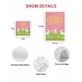 thumbnail image 7 of Happy Easter Kitchen Dish Towels for Drying Dishes Set of 3, Rabbits Eggs Spring Daisy Floral Grass Pink Waffle Weave Microfiber Hand Tea Bathroom Towels Quick Dry & Absorbent Towel 12x12, 7 of 7