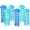 Dark Blue+Light Blue+Blue, variant on Set of 6 Blue Hanging Jellyfish Paper Lanterns 10'' - Under the Sea Party Decorations, Mermaid Birthday, Baby Shower, Nautical Events, Ocean Theme Classroom, Beach Room Decor